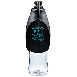 Custom Pet Water Bottle with Dispensing Bowl