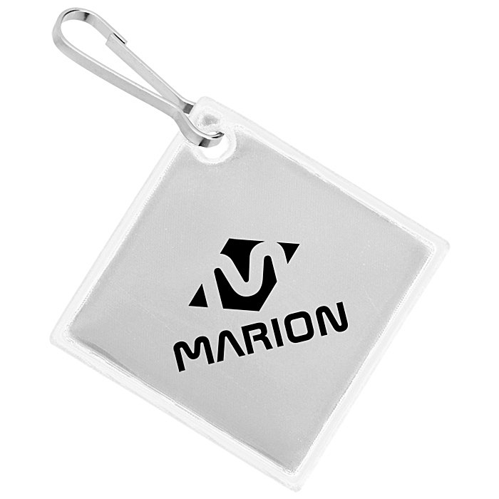 Custom Reflective Zipper Pull - Diamond