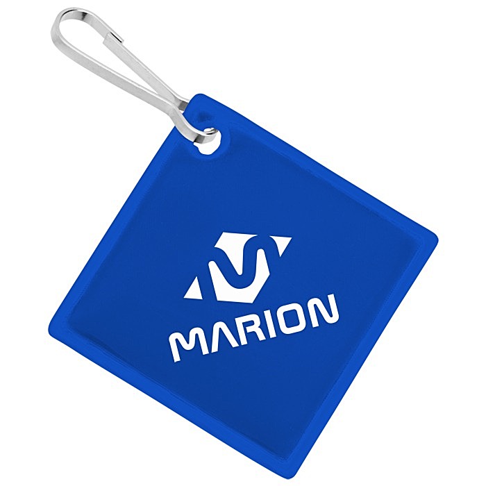Custom Reflective Zipper Pull - Diamond