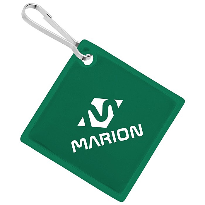 Custom Reflective Zipper Pull - Diamond