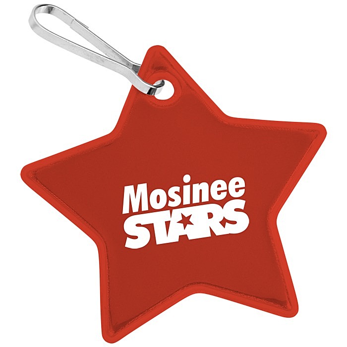 Custom Reflective Zipper Pull - Star