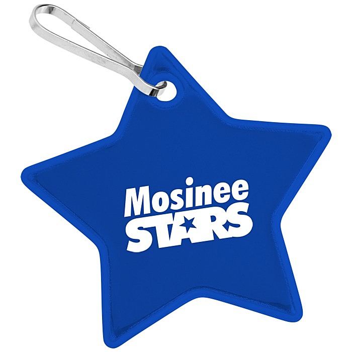 Custom Reflective Zipper Pull - Star