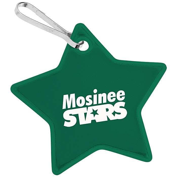 Custom Reflective Zipper Pull - Star
