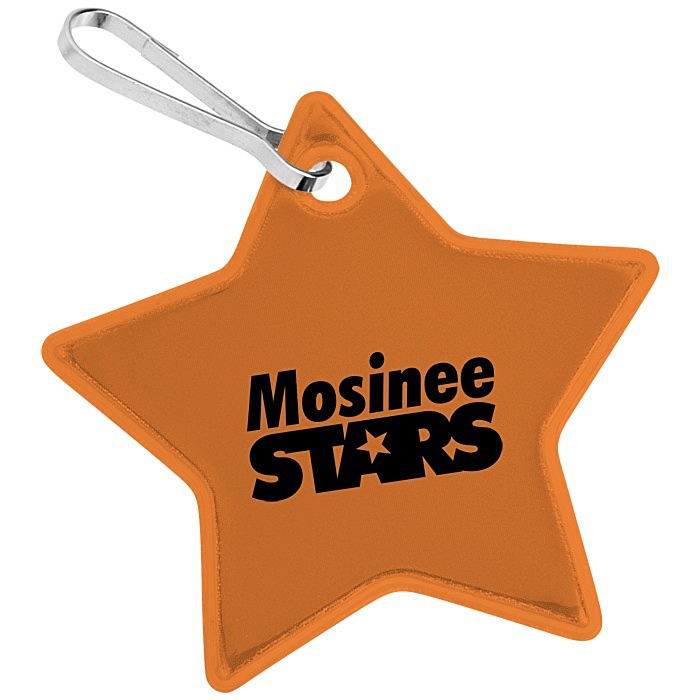 Custom Reflective Zipper Pull - Star
