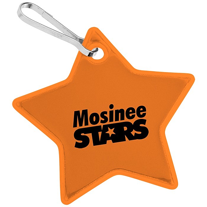 Custom Reflective Zipper Pull - Star