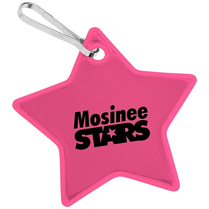 Custom Reflective Zipper Pull - Star