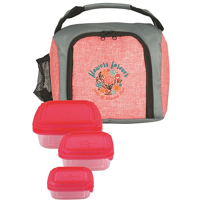 Custom Up Front Square Portion Control Lunch Set
