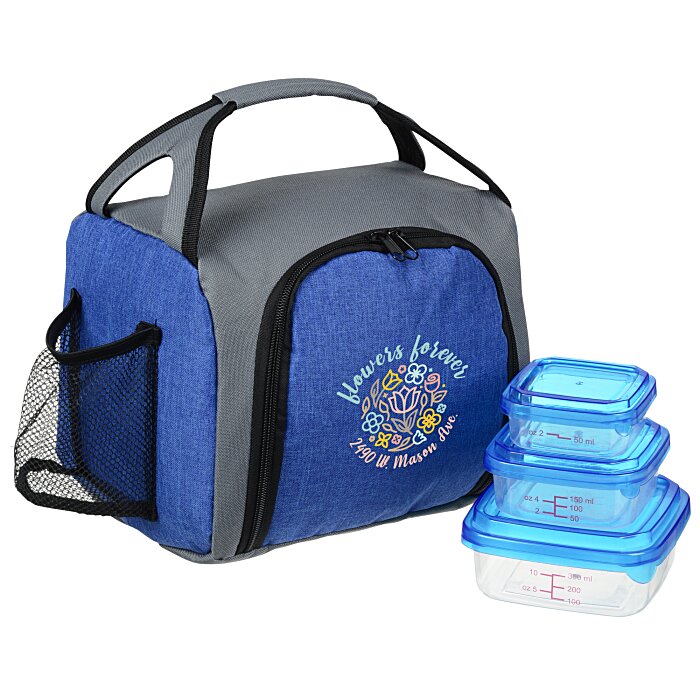 Custom Up Front Square Portion Control Lunch Set