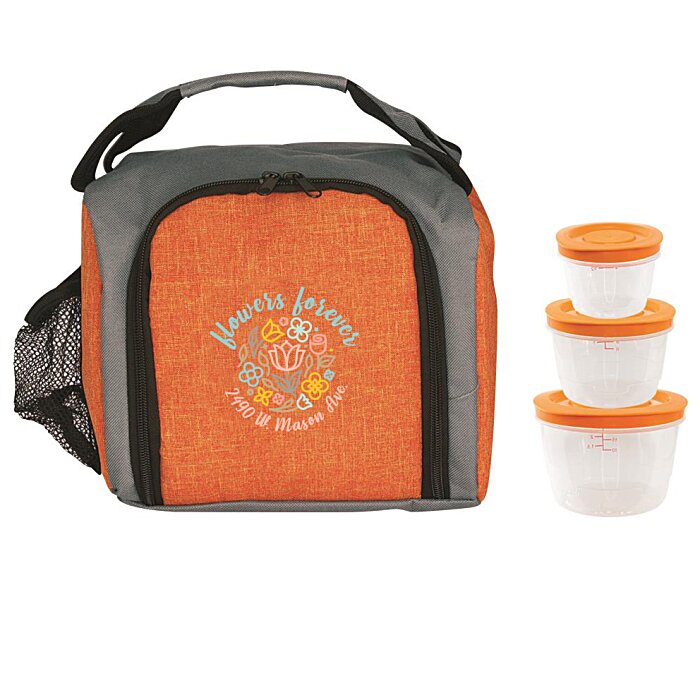 Custom Up Front Square Portion Control Lunch Set