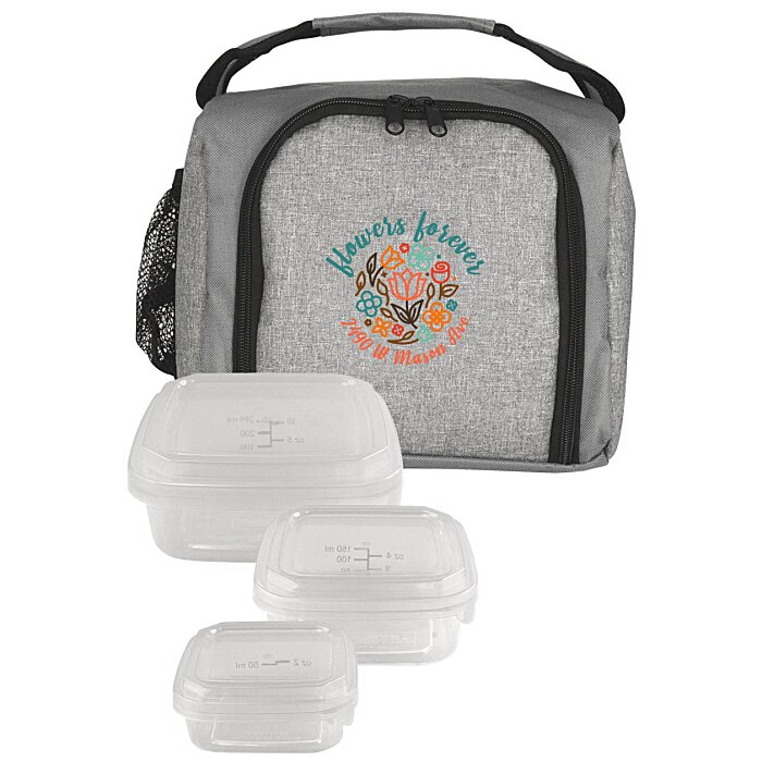 Custom Up Front Square Portion Control Lunch Set
