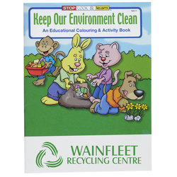 Custom Keep Our Environment Clean Colouring Book