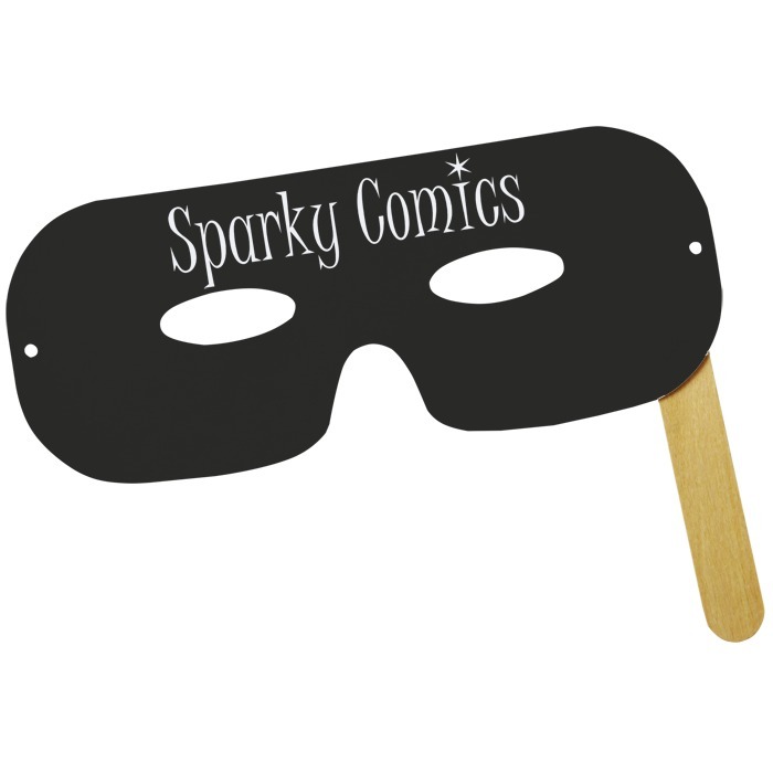 Custom Lone Ranger Mask on a Stick - Colours