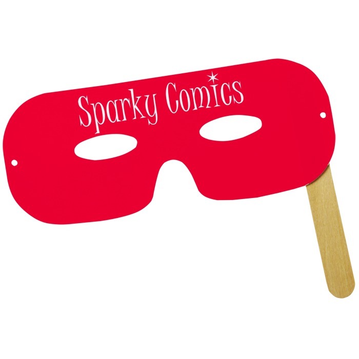 Custom Lone Ranger Mask on a Stick - Colours