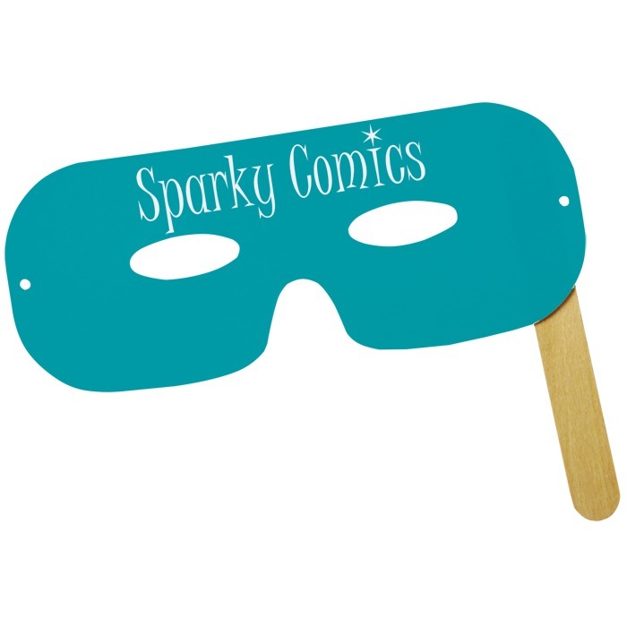 Custom Lone Ranger Mask on a Stick - Colours