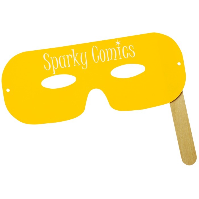 Custom Lone Ranger Mask on a Stick - Colours