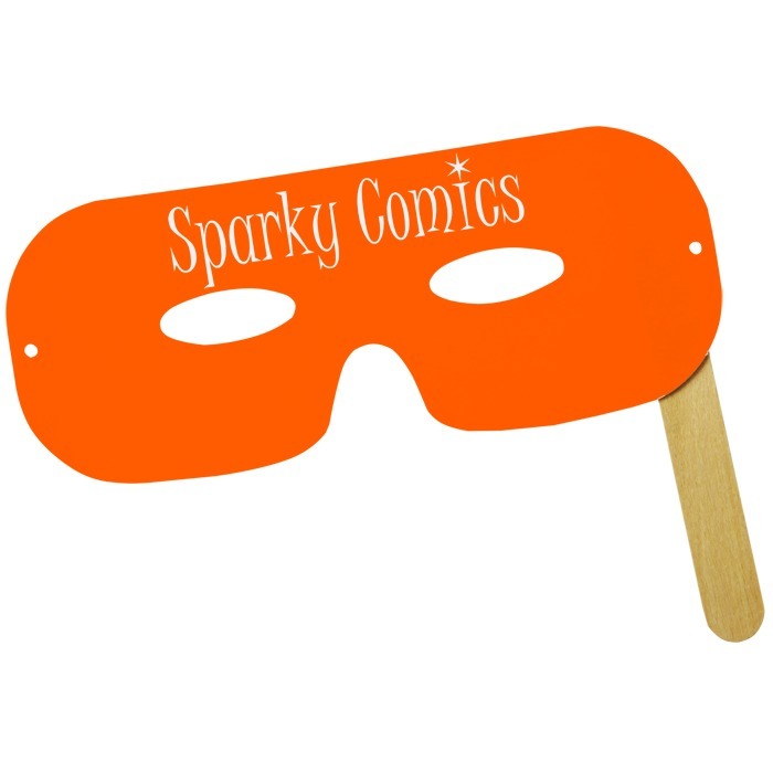 Custom Lone Ranger Mask on a Stick - Colours