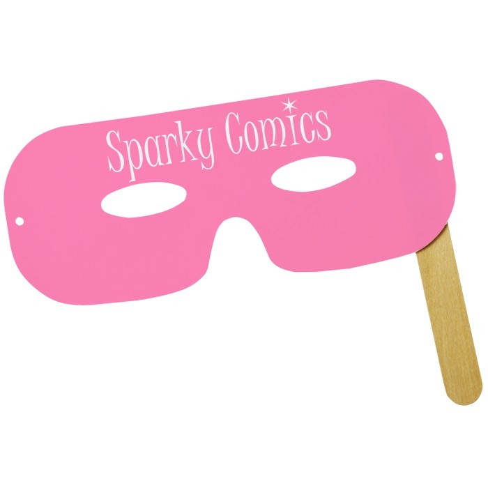 Custom Lone Ranger Mask on a Stick - Colours