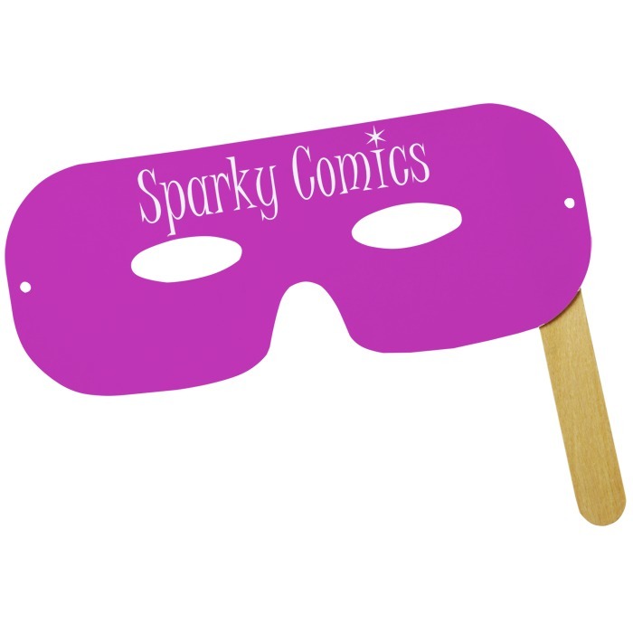 Custom Lone Ranger Mask on a Stick - Colours