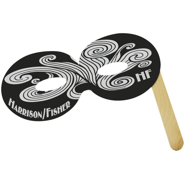 Custom Round Mask on a Stick - Colours