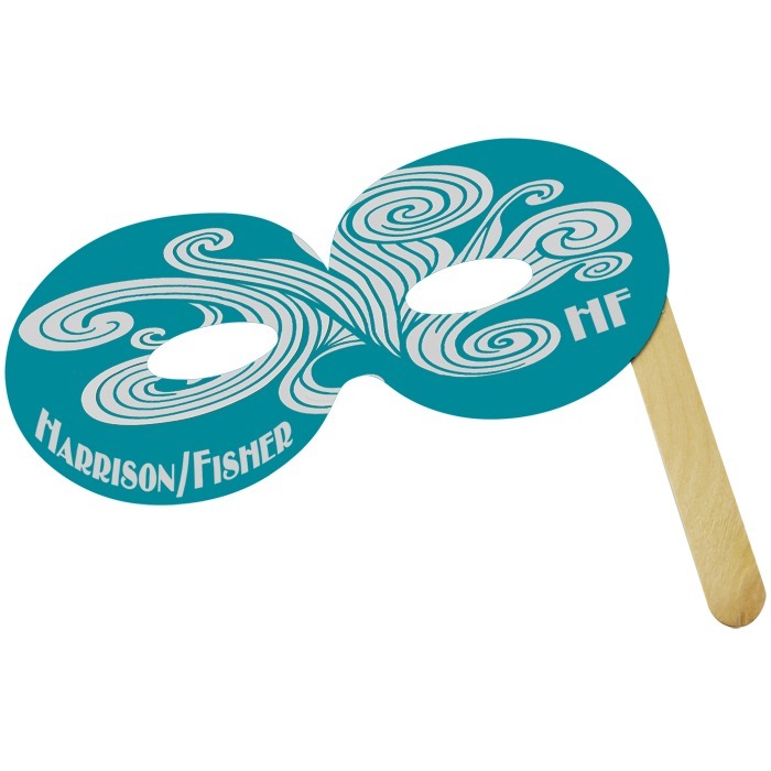 Custom Round Mask on a Stick - Colours