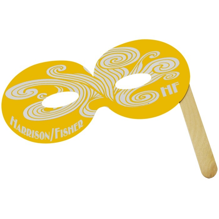 Custom Round Mask on a Stick - Colours
