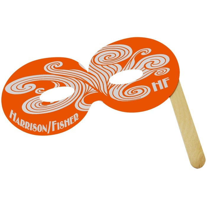 Custom Round Mask on a Stick - Colours