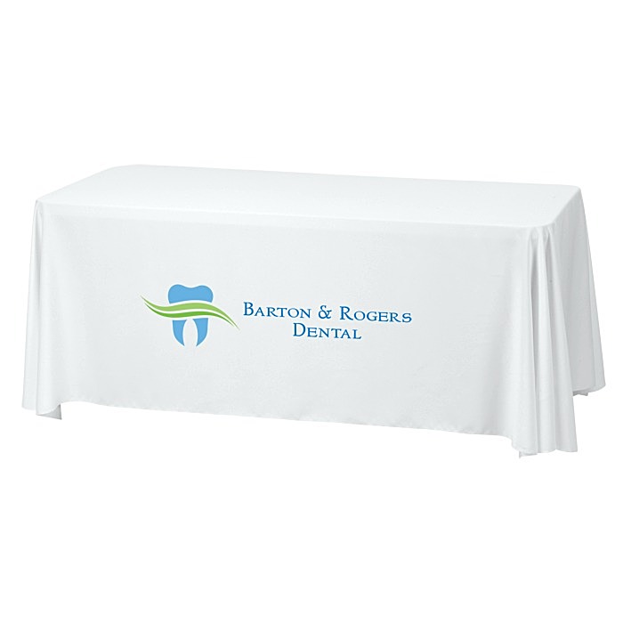 Custom Serged Closed-Back Stain Resistant Table Throw - 6 feet