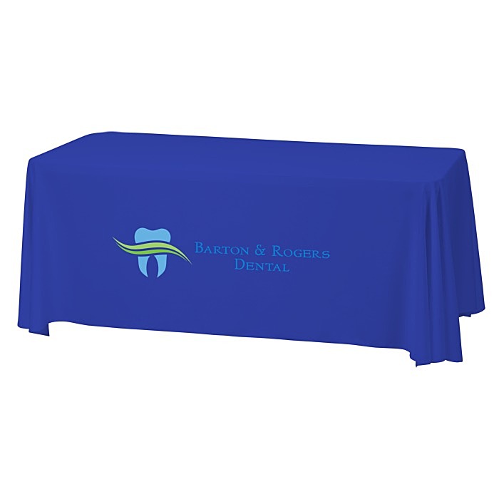 Custom Serged Closed-Back Stain Resistant Table Throw - 6 feet