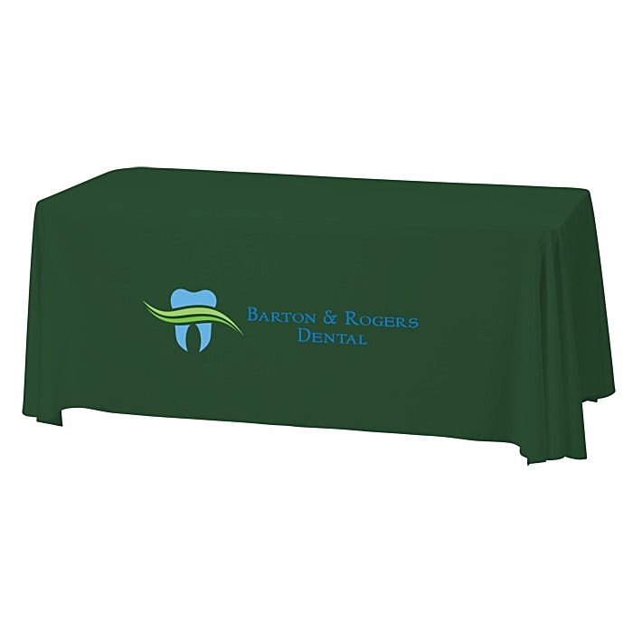 Custom Serged Closed-Back Stain Resistant Table Throw - 6 feet