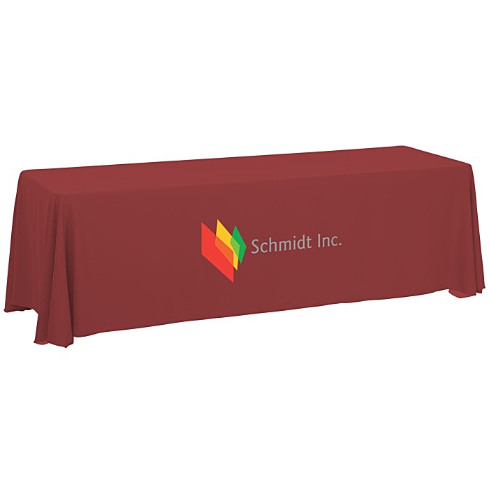 Custom Serged Closed-Back Table Throw - 8 feet