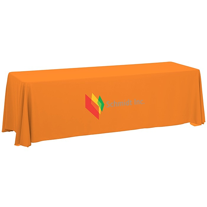 Custom Serged Closed-Back Table Throw - 8 feet