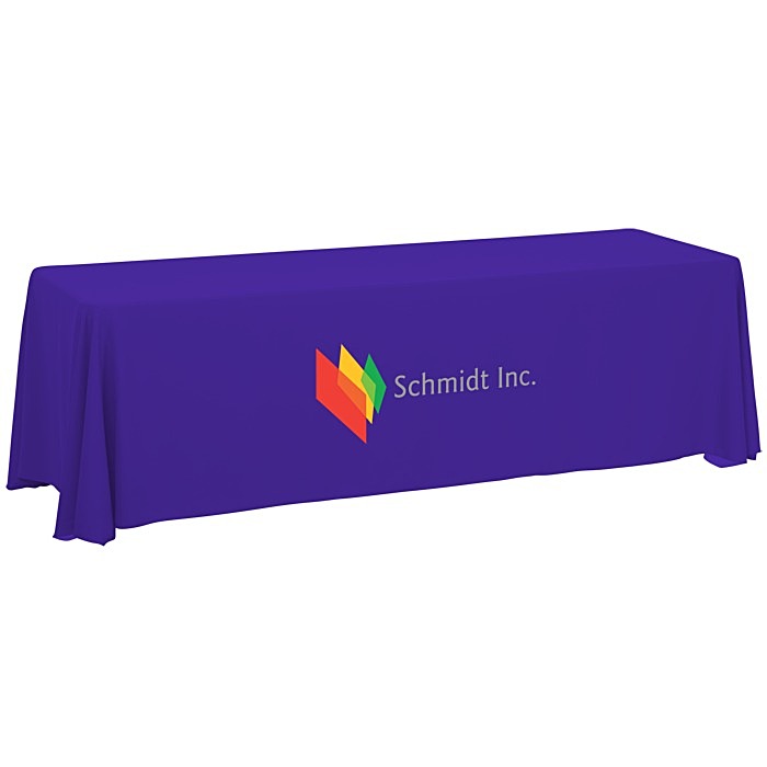 Custom Serged Closed-Back Table Throw - 8 feet
