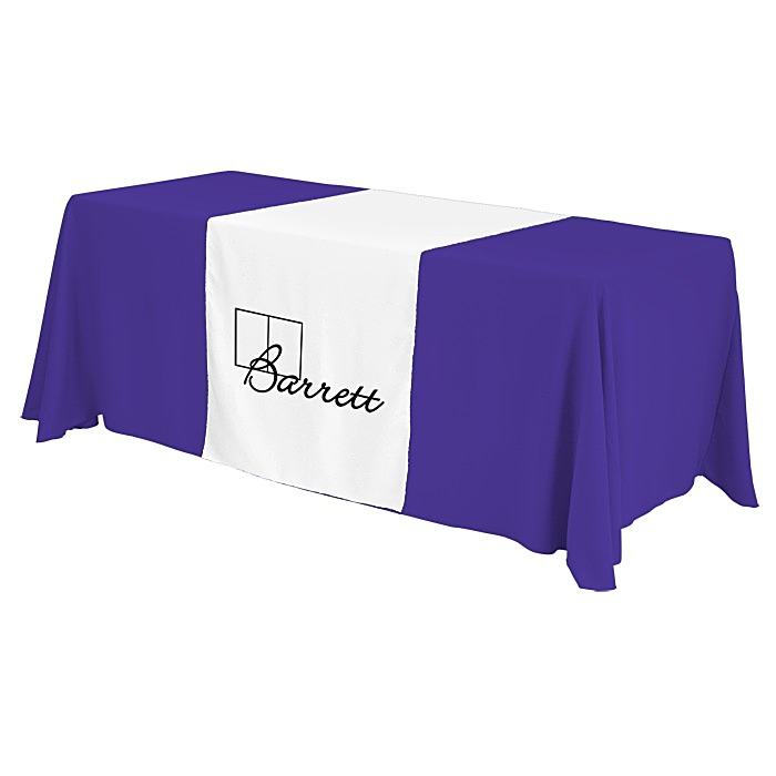 Custom Serged 6-foot Closed-Back Table Throw and Runner Kit