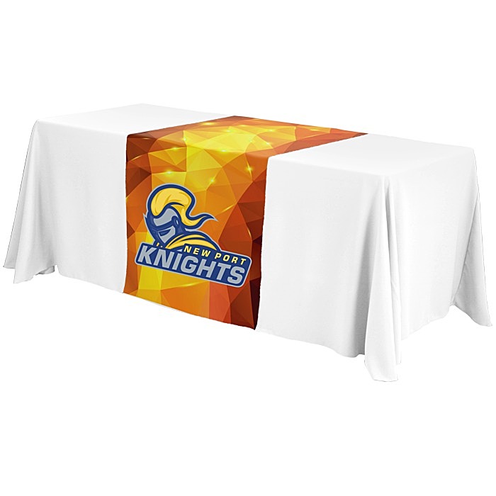 Custom Serged 6-foot Closed-Back Table Throw and Runner Kit - Full Colour