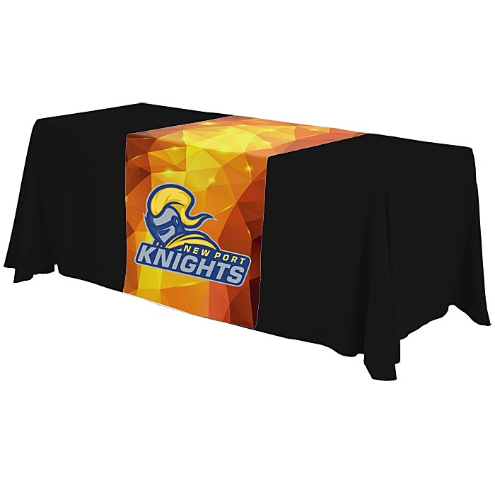 Custom Serged 6-foot Closed-Back Table Throw and Runner Kit - Full Colour