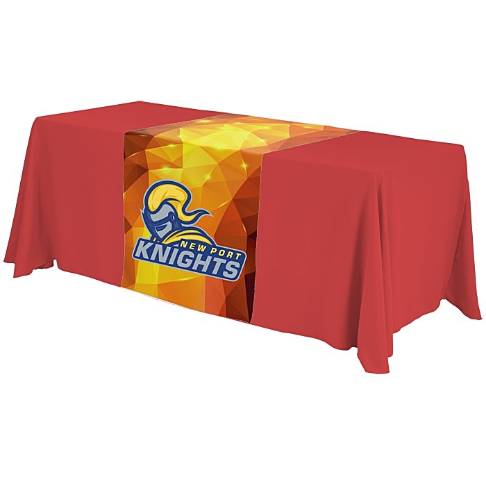 Custom Serged 6-foot Closed-Back Table Throw and Runner Kit - Full Colour