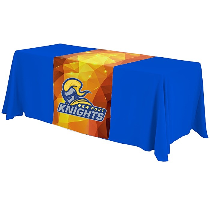 Custom Serged 6-foot Closed-Back Table Throw and Runner Kit - Full Colour