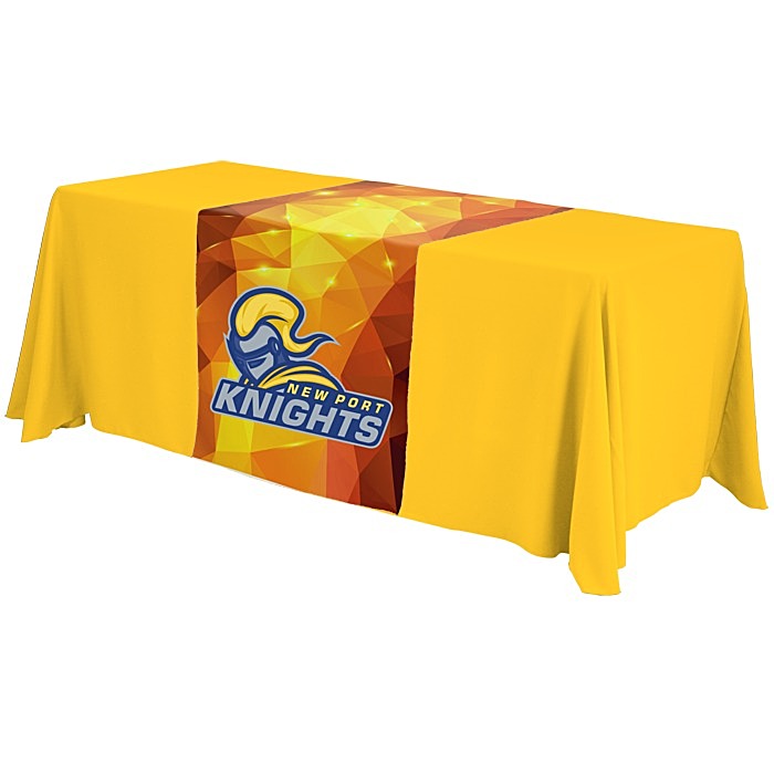 Custom Serged 6-foot Closed-Back Table Throw and Runner Kit - Full Colour