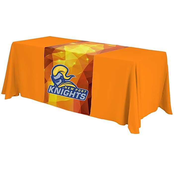 Custom Serged 6-foot Closed-Back Table Throw and Runner Kit - Full Colour