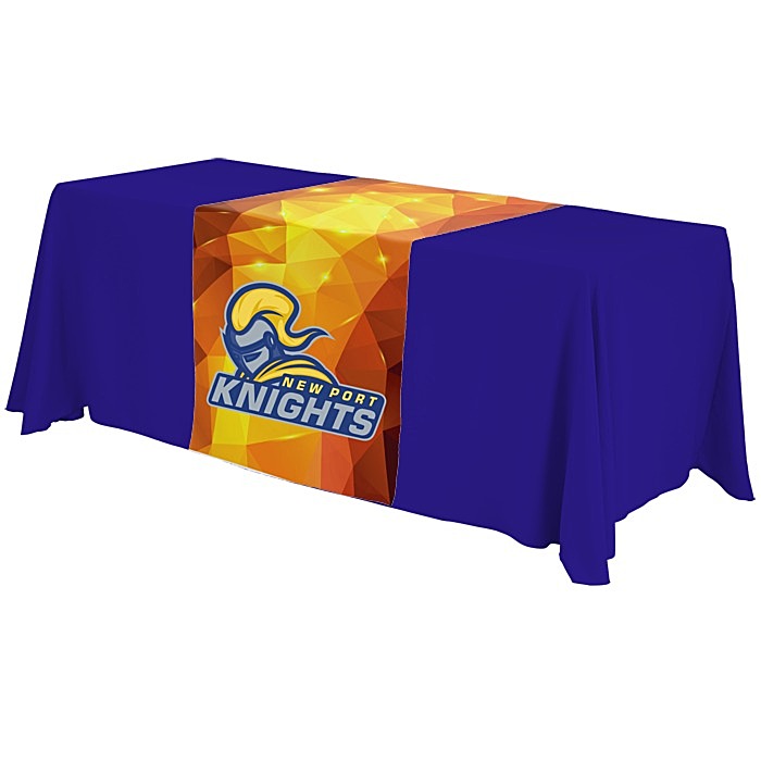 Custom Serged 6-foot Closed-Back Table Throw and Runner Kit - Full Colour