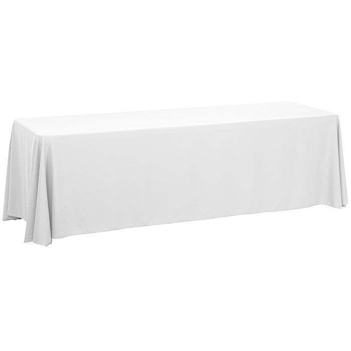 Custom Serged Closed-Back Table Throw - 8 feet - Blank
