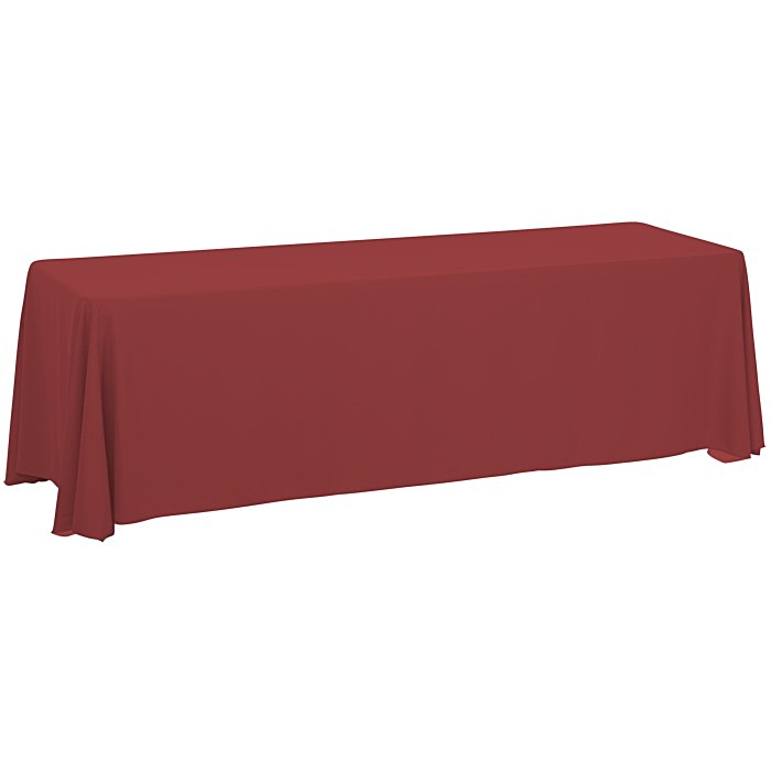 Custom Serged Closed-Back Table Throw - 8 feet - Blank