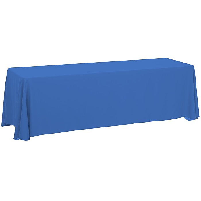 Custom Serged Closed-Back Table Throw - 8 feet - Blank