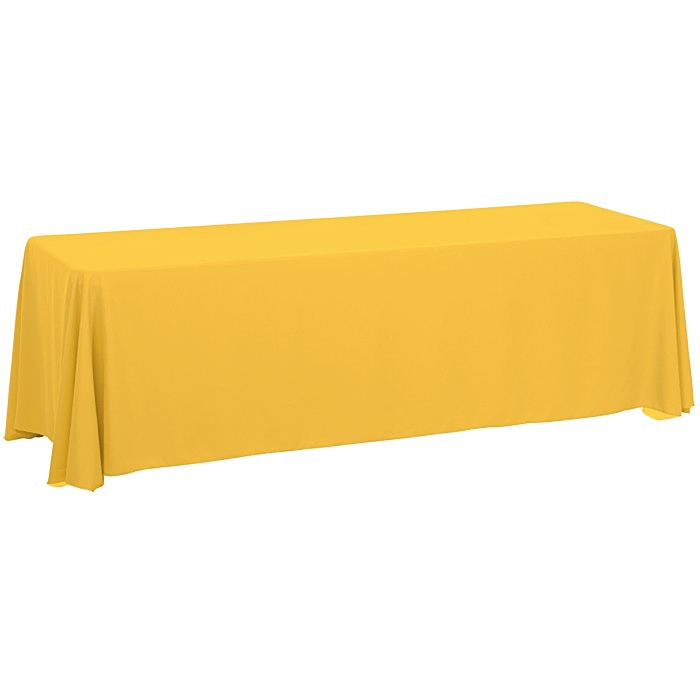 Custom Serged Closed-Back Table Throw - 8 feet - Blank
