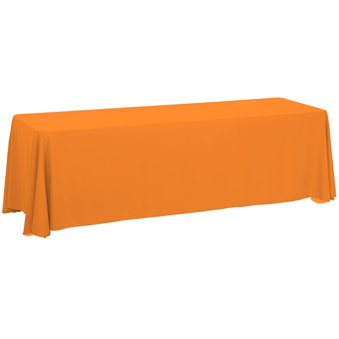Custom Serged Closed-Back Table Throw - 8 feet - Blank