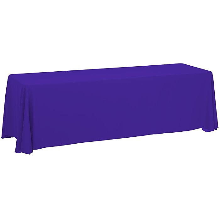 Custom Serged Closed-Back Table Throw - 8 feet - Blank