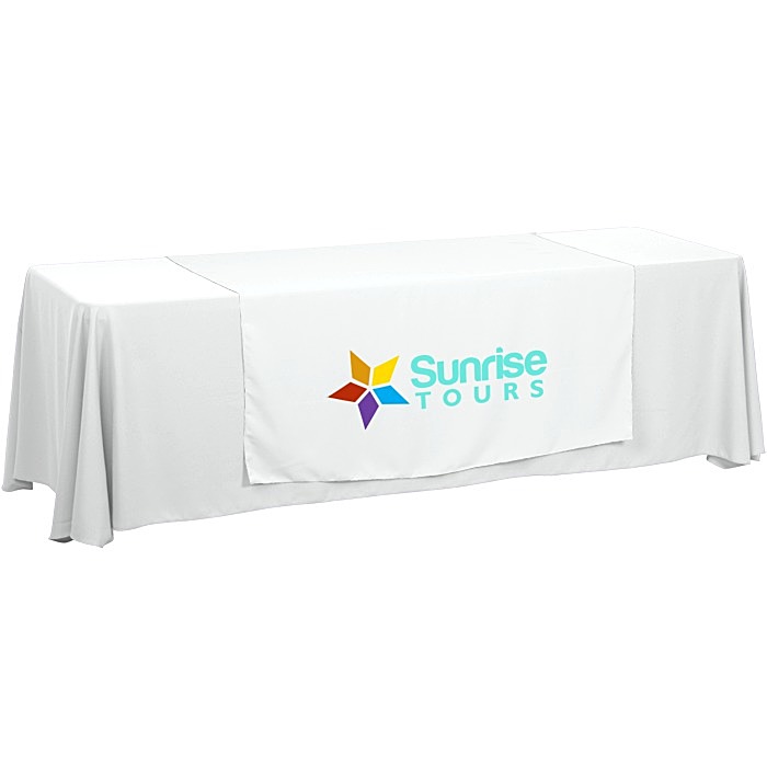 Custom Serged 8-foot Closed-Back Table Throw and Runner Kit