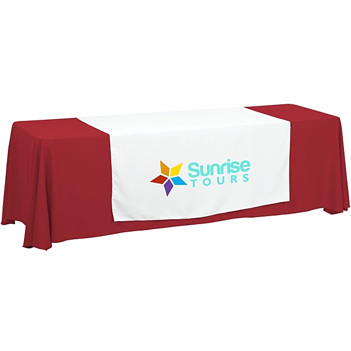 Custom Serged 8-foot Closed-Back Table Throw and Runner Kit