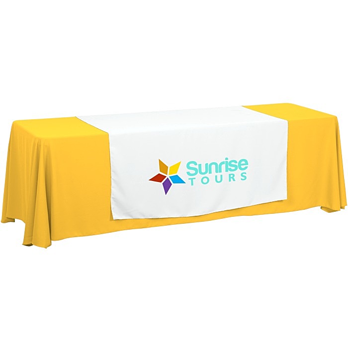 Custom Serged 8-foot Closed-Back Table Throw and Runner Kit
