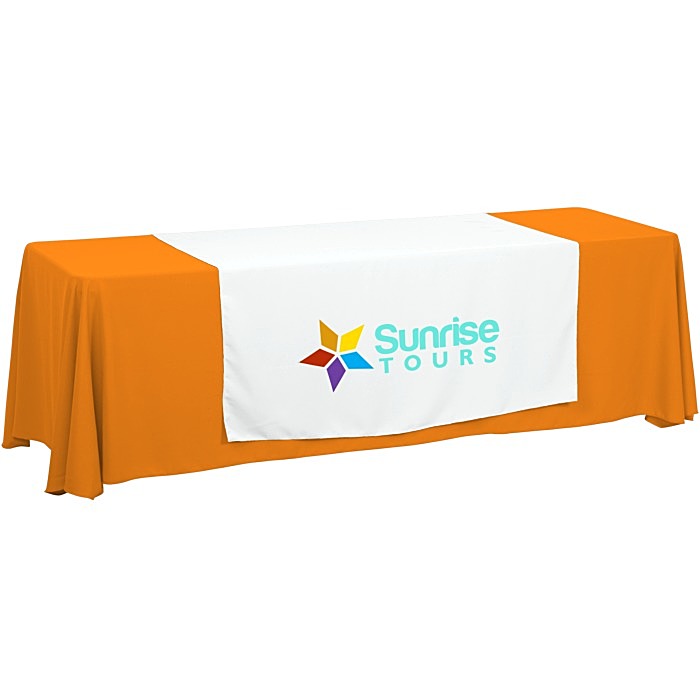 Custom Serged 8-foot Closed-Back Table Throw and Runner Kit